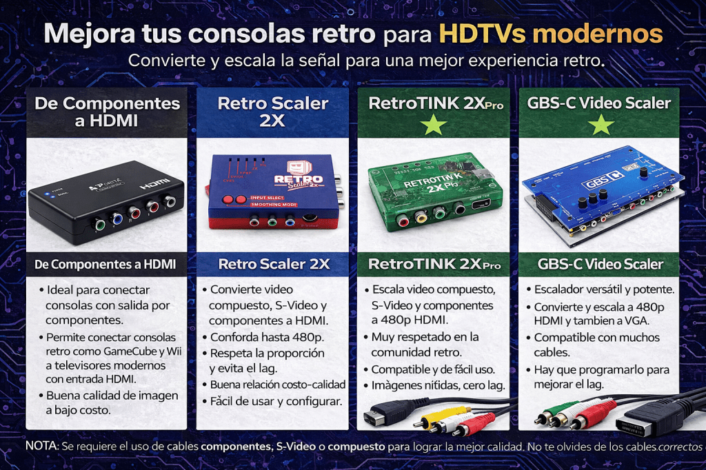 Convertidores, escaladores y configuraciones.